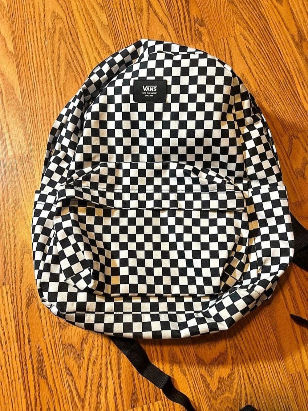 Vans Old Skool Checkered Backpack in Black & White